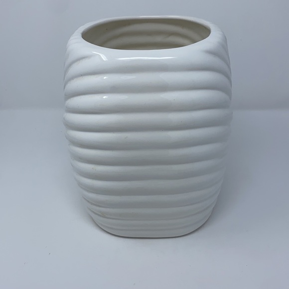 Parox White Art Deco Vintage 80s Large Vase - Picture 16 of 17